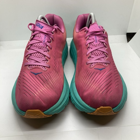 Hoka One One RINCON 3 Women 9.5B PHLOX PINK ATLANTIS Shoes Sneaker 1119396 PPAT - Picture 2 of 11